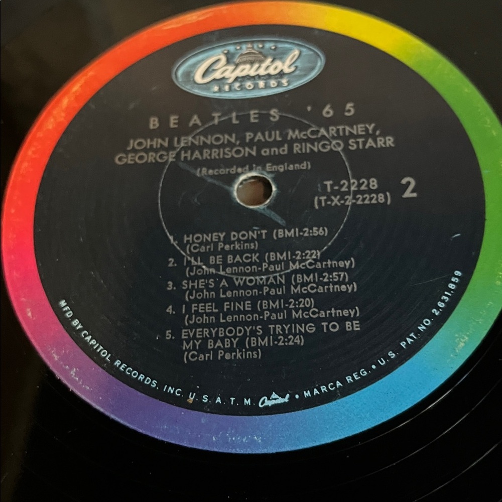 Capitol Records Beatles '65 Vinyl - Picture 5 of 8